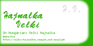 hajnalka velki business card